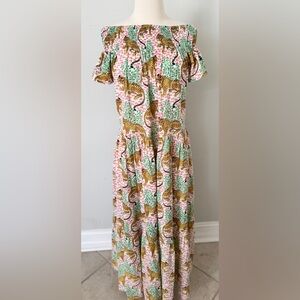 Guadalupe design Momposina Dress One Size Leopard Print Maxi